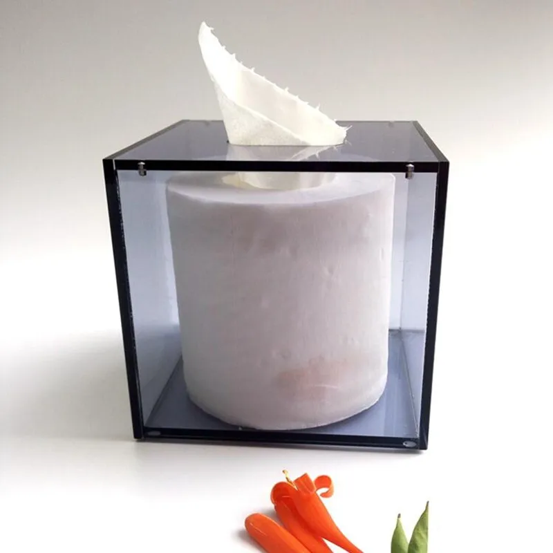 Acrylic Tissue Box tecidos porta guardanapo Waterproof  (4)
