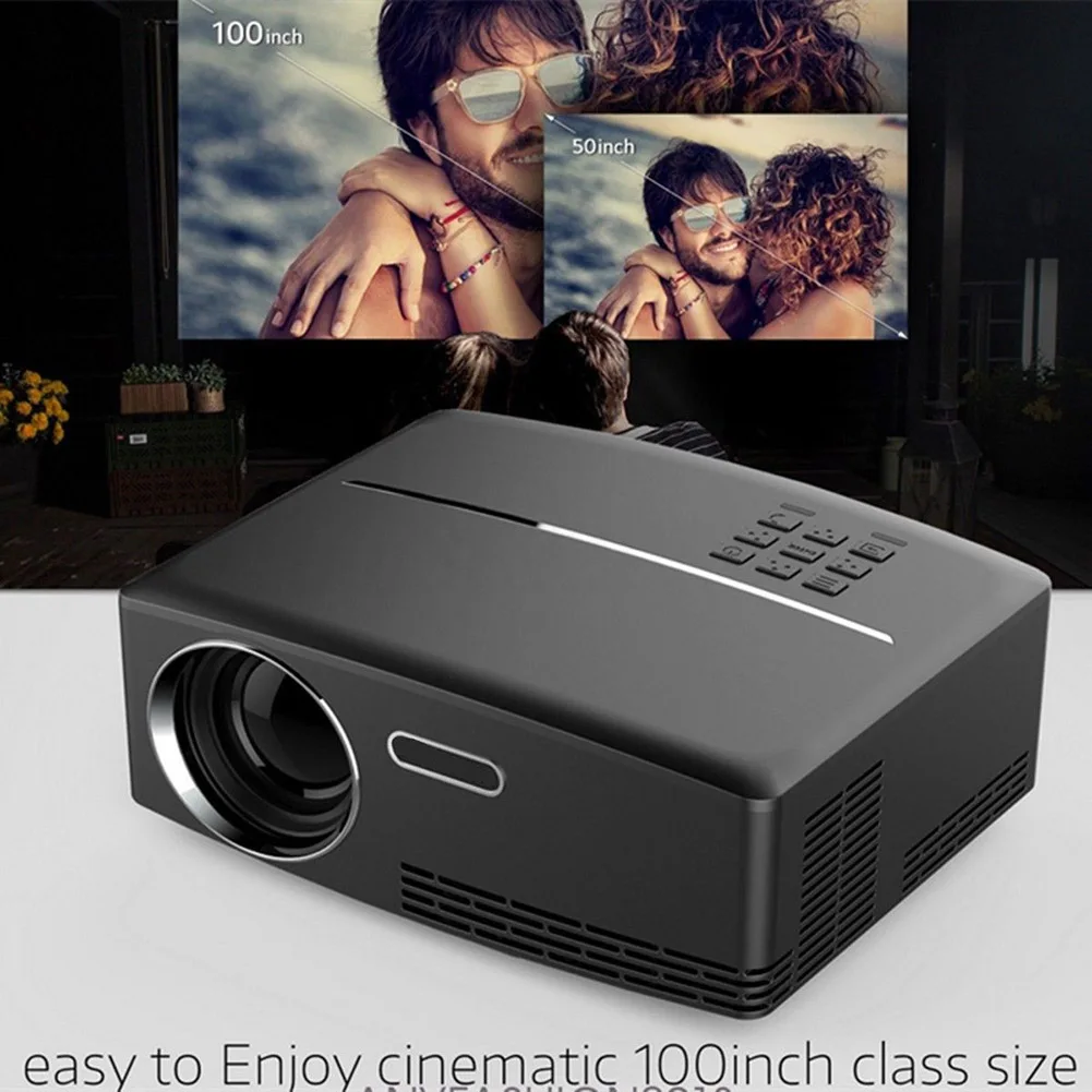 

828 hot 4K HD 1080P LED Projector Wifi Wireless Projector Android 6.0 Bluetooth HDMI mini projector mobile Home Theater