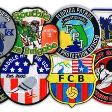 Различных видов индивидуальная нашивка или значок железа или нашивки на одежду