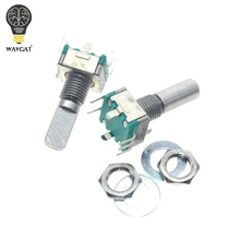 10pcs Rotary encoder,code switch EC11 audio digital potentiometer,with switch,5Pin, handle length 20mm WAVGAT