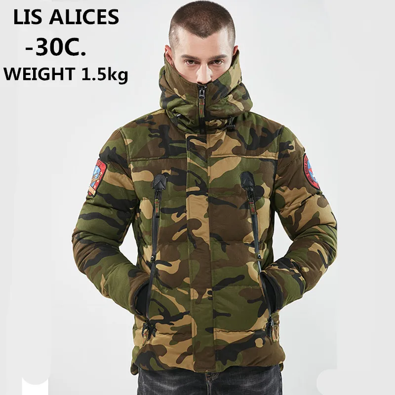 

Camouflage Military Tactical Winter Jackets Mens Parka Coat Male Solid Basic Overcoat Padded Quilted Jacket Men Long Parkas Men