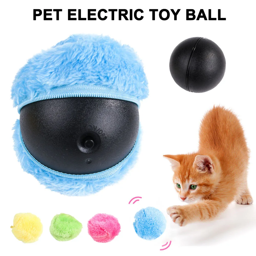 

Hot Sale Magic Roller Ball Automatic Dog Cat Toys Robotic Microfiber Mop Sweeper Ball Random Color @WW