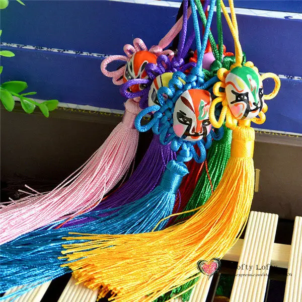Peking Opera Faces Chinese Knot hanging pendants - 2