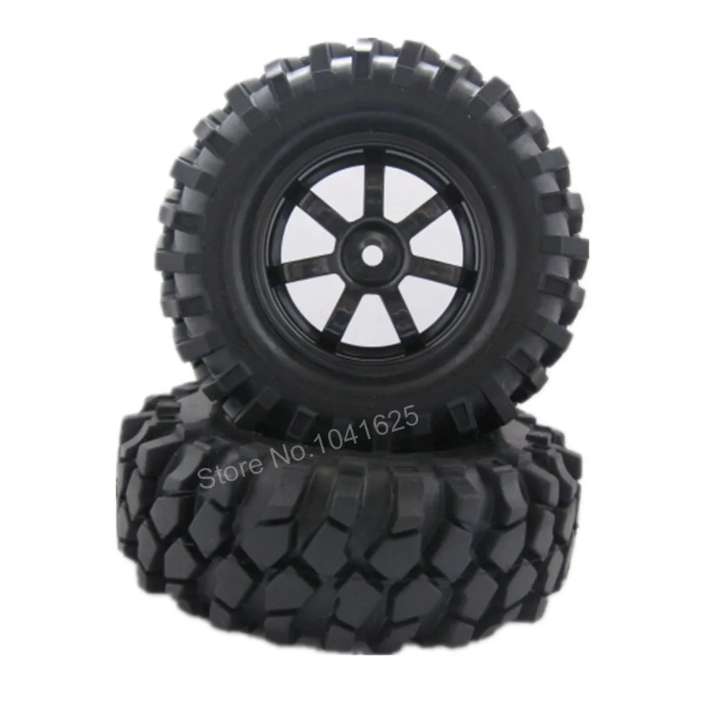 4pcs RC 1/10 108mm 1.9 Tires w/ Hex 12mm Wheels Fit RC 4WD Axial Crawler Truck