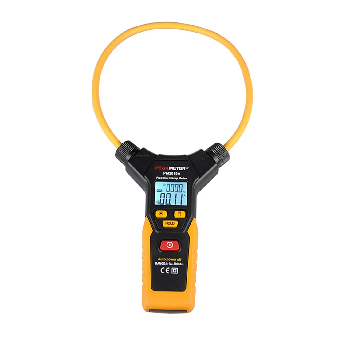 LIXF PEAKMETER PM2019A AC Digital Flexible Clamp Meter Orange with Large Sizein Current Meters
