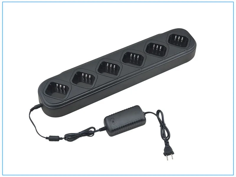 Carregador inteligente com múltiplas unidades baofeng pofung carregador de seis vias para baofeng embutido walkie talkie portátil