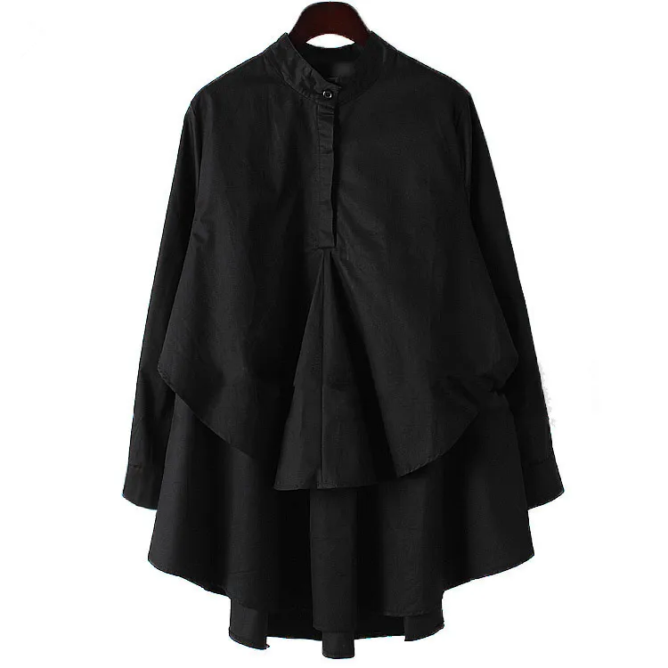 Блузка Женская Асимметричная с длинным рукавом и оборками 2 цвета|women blouses|blouse