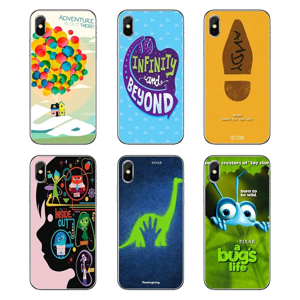 Pixar Quote Art Poster Animation Studios Transparent TPU Cases Covers For LG G7 Q6 Q7 Q8 Q9 V30 X Power 2 3 OnePlus 3T 5T 6T |