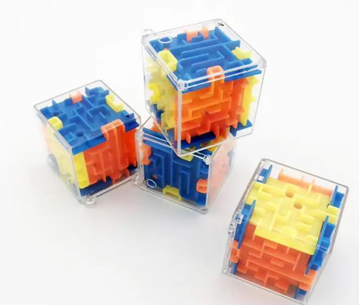 

UainCube 3D Cube Puzzle Maze Toy Hand Game Case Box Fun Brain Game Challenge Fidget Toys Balance Educational Toys for children