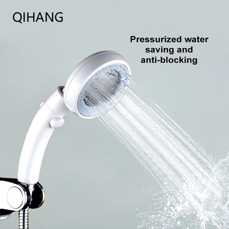 Handheld Shower Single Head Water Saving Rainfall Filter High Pressure ABS Bathroom Accessories | Обустройство дома