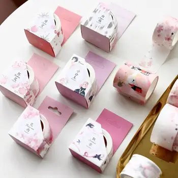 

Romantic Foil Gilding Full Cherry Blossoms Sakura Washi Tape DIY Scrapbooking Sticker Label Masking Tape School Office Supply