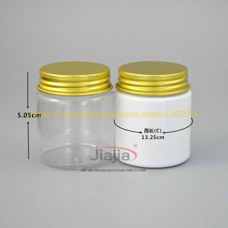Buy 50 grams clear/white PET Jar, 50g clear/white PET