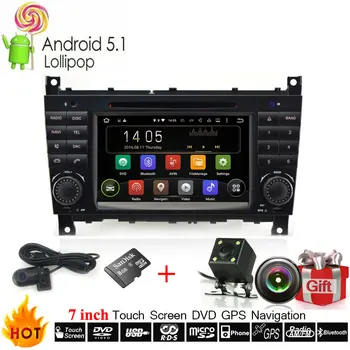 

Android 9.0 OS Car Multimedia DVD Player For Mercedes Benz C Class W203 C200 C230 C240 C320 C350 With GPS Navi DVR Camera Radio