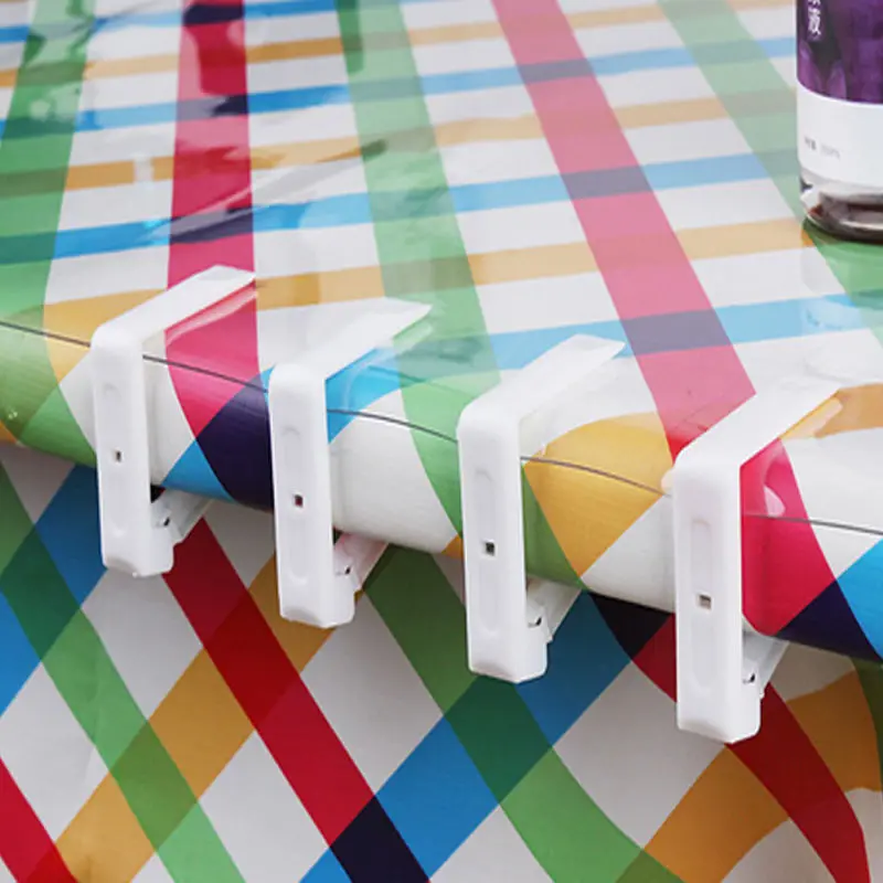 Plastic Table Cover Cloth Stainless Steel Tablecloth Clip Clamp Holder 