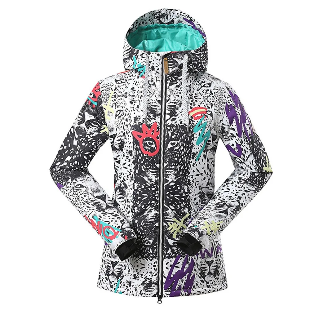 Gsou Снежный бренд, Женская лыжная куртка, высокое качество, с капюшоном, сноуборд, куртки, зима, тепло-30 градусов, женские, для улицы, спортивные пальто