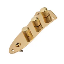 Nuevo oro precableado cargado Placa de Control guitarra para Fender Jazz Bass Guitar Parts