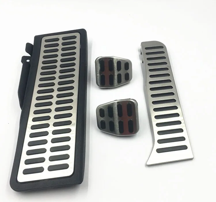 

A Set Brake Accelerator Footrest Pedal Pads for VW Passat B7 CC 11-15 Jetta Golf MK6 Touran Beetle 14-16 AT/MT