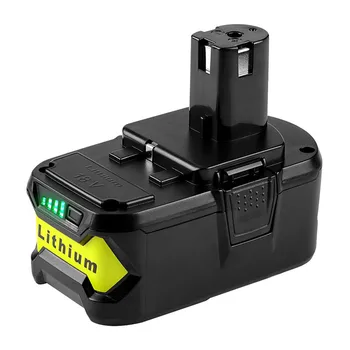 

High quality Li-ion Rechargeable Cordless Power Tools Battery For Ryobi 18V P108 RB18L40 6000mAh 6.0Ah Ryobi ONE+ P104 P100 P107