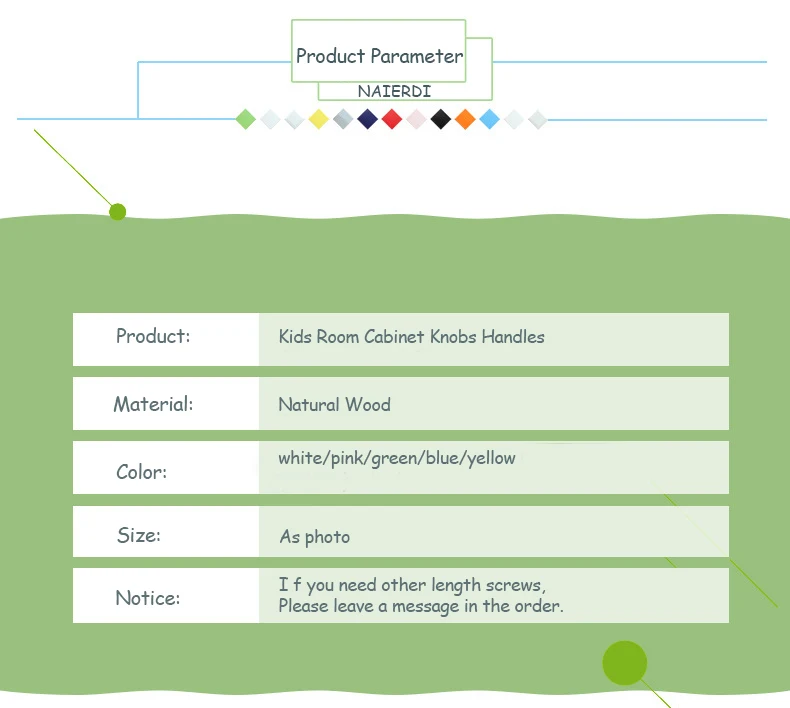 NAIERDI детская комната деревянные ручки и ручки для шкафа кухонные дверные ручки Макарон Шкаф Ручка ящика ручки