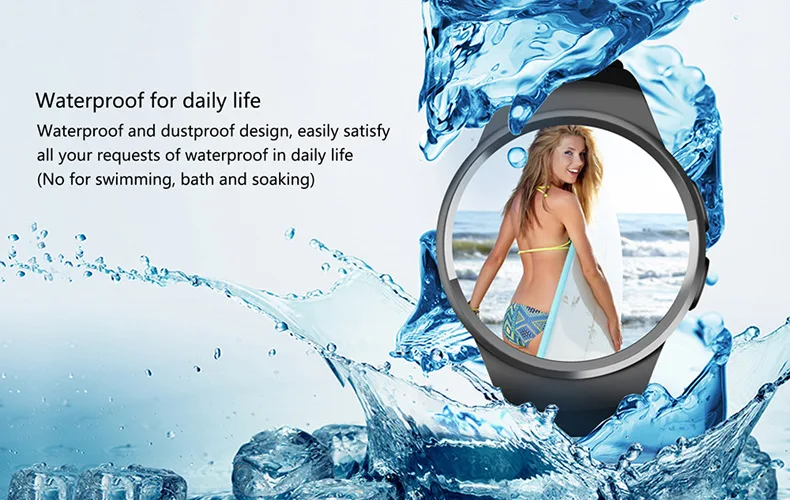 Outdoor Sports WIFI Smart Watch Phone Waterproof SIM Card Android IOS GPS Heart Rate Monitor Smartwatch Bracelet KW18