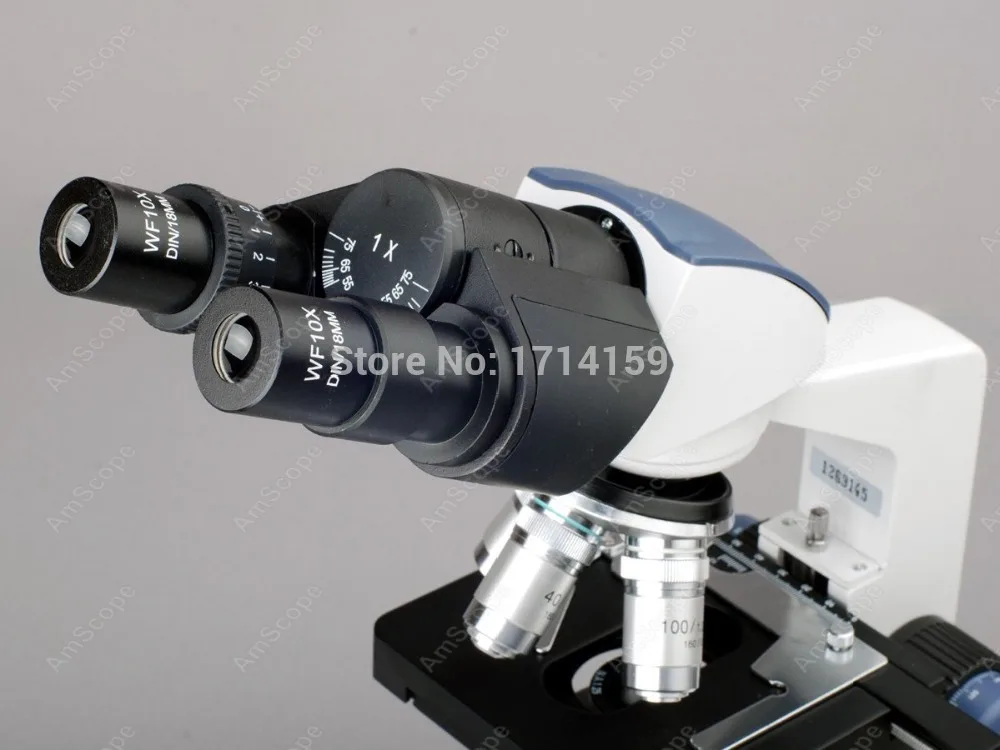AmScope поставляет 2500X LED лабораторный бинокулярный составной Микроскоп w 3d этап