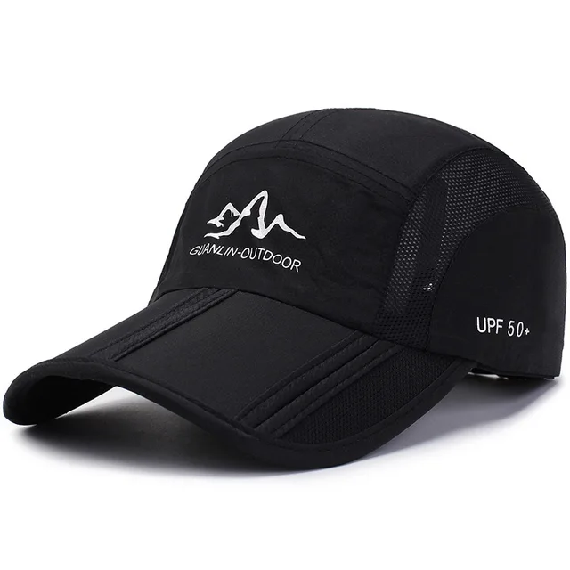 Summer quick-drying baseball cap men and women breathable Snapback  folding sport hat outdoor protection mountaineering sun hat 2