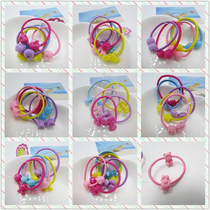 50 шт./1 упаковка резинки для волос карамельных цветов|tie gum|hair accessorieskids ponytail holders |