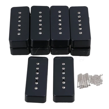 

Yibuy 10Pcs Black bar Electric Guitar Pickups Bridge & Neck Pickup for DIY