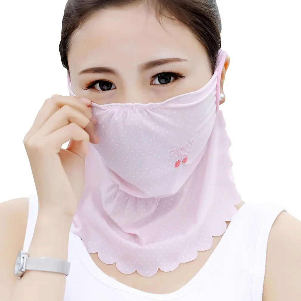 Летняя тонкая дизайнерская дышащая защитная маска для лица с фруктовой вышивкой, удобная смешная маска Auti-Dust Half Face - Цвет: as show1