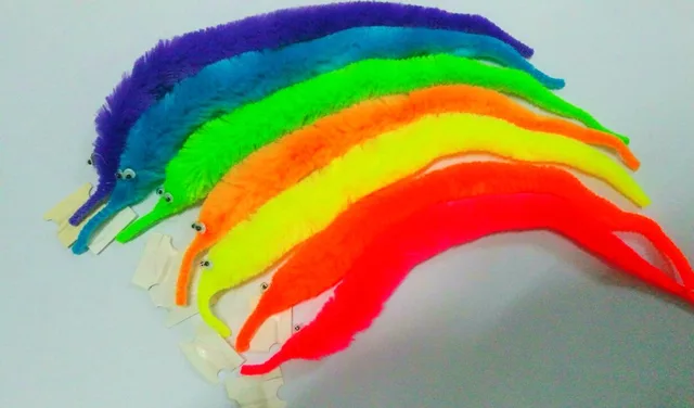 1 pcs magic wiggle worm twisty worm stuffed magic tricks toy kids
