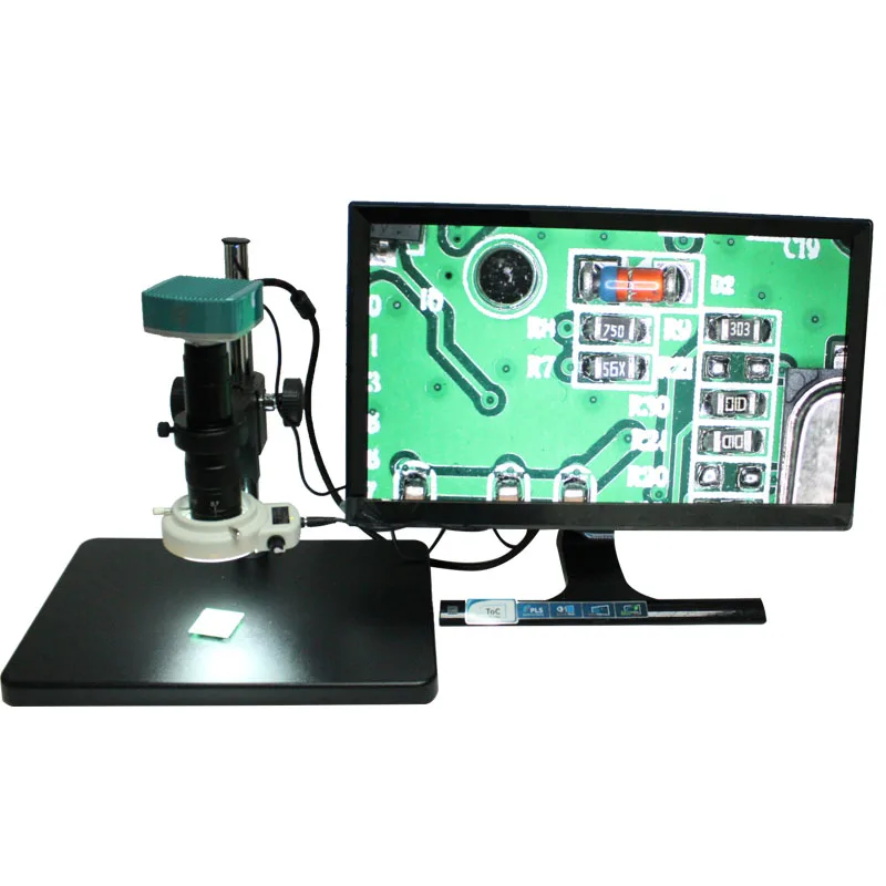 

CE ISO 1080P 60FPS HDMI Industrial Microscope Camera W/USB SD Card Storage Mouse Action+180X C-MOUNT Lens+144 LED lights