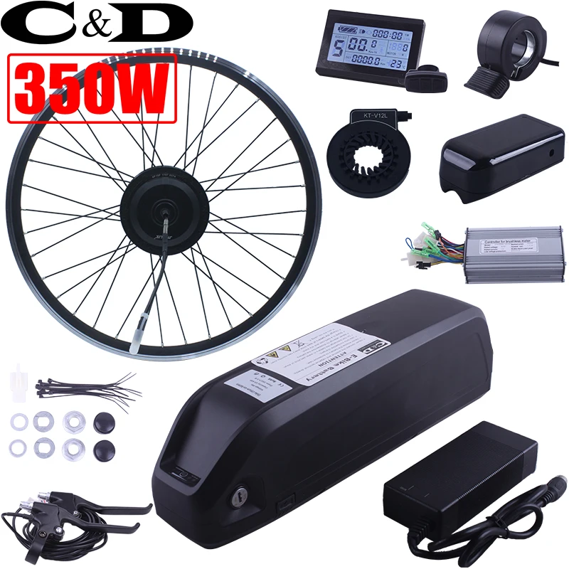 Discount 36V 350W 48V 500W XF 15F 15R motor MXUS brand ebike kit Electric bike conversion kit  without battery LED LCD display optional 42