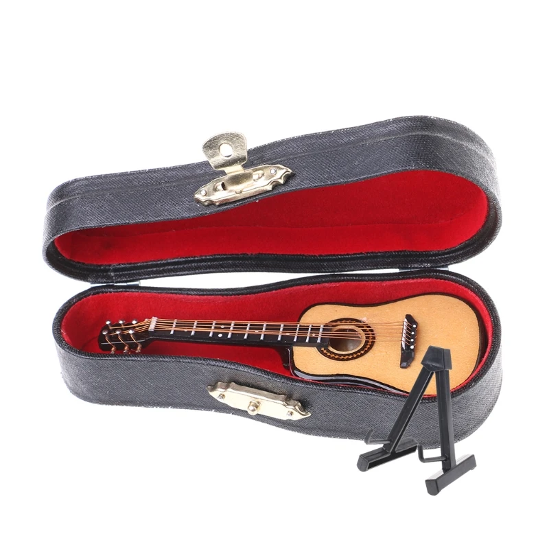10 см игрушка Акустическая гитара Весы Модель домашний стол декор украшения подарки AUG6_33 - Цвет: like pic