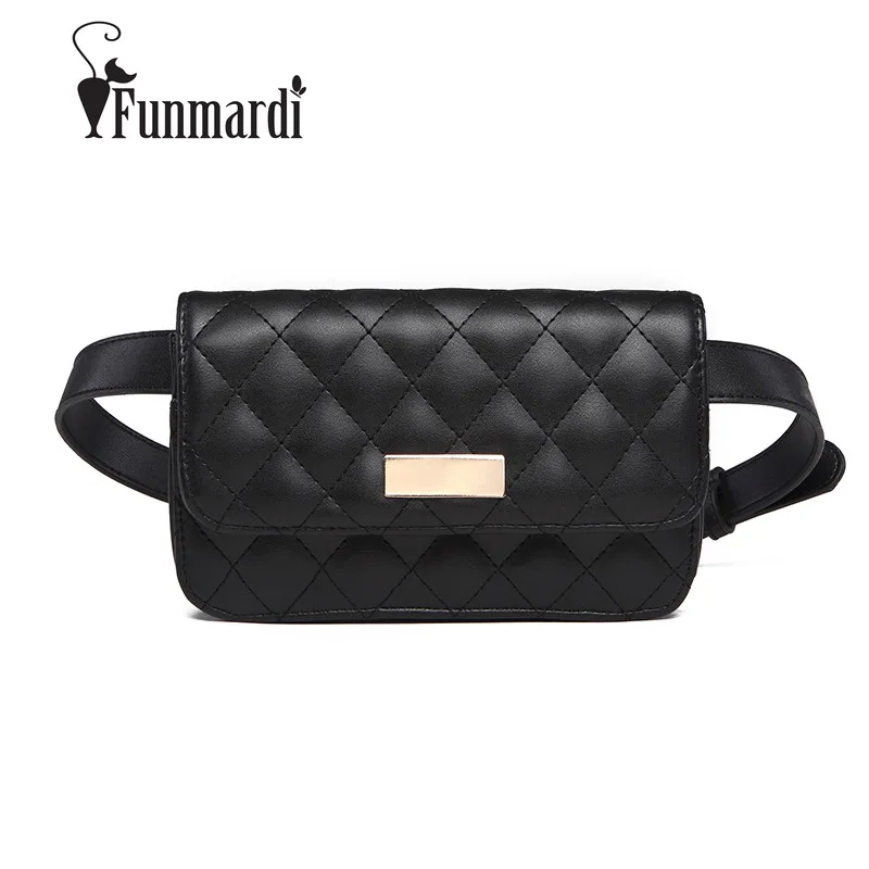 FUNMARDI Высокое качество модные Фанни пакеты классический кожаный Для женщин сумки Элитный бренд поясные сумки известный бренд женские сумки