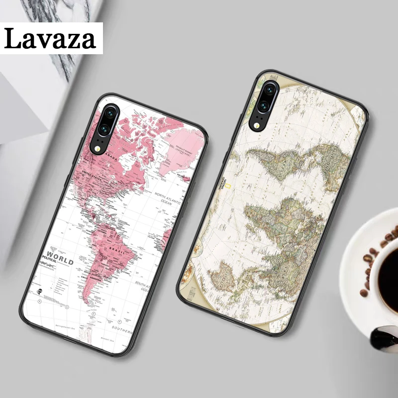 Карта мира Лидер продаж силиконовый чехол для Huawei P8 Lite 2015 2017 P9 2016 Mimi P10 P20 Pro P Smart Z 2019