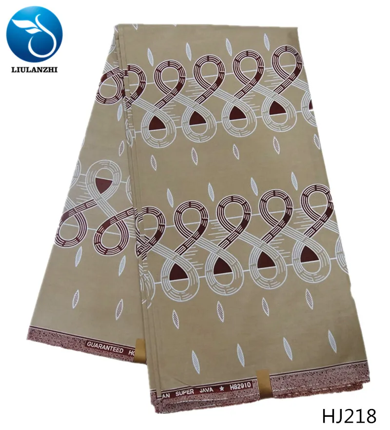 LIULANZHI Java восковая ткань новейший узор зеленая Анкара восковая ткань хлопок батик ткань для женского платья 6 ярдов HJ201-HJ221