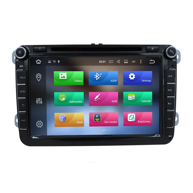 Cheap Car DVD 2Din Player 8"Steering Wheel For Volkswagen VW GOLF5/6 POLO PASSAT EOS 8Core Android 8.0 GPS Navigation 4GRAM+32GB ROM 2