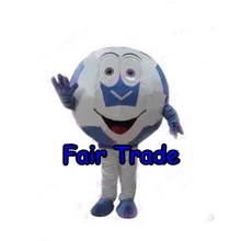 Лучшая цена синий футбол талисман костюм тематика "Кубок мира по футболу" мяч нарядное платье мультфильм наряд костюм EMS SW155