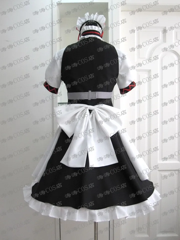 Аниме! Steins Gate Ferris Nyannyan черный и белый косплей-костюм горничной костюм