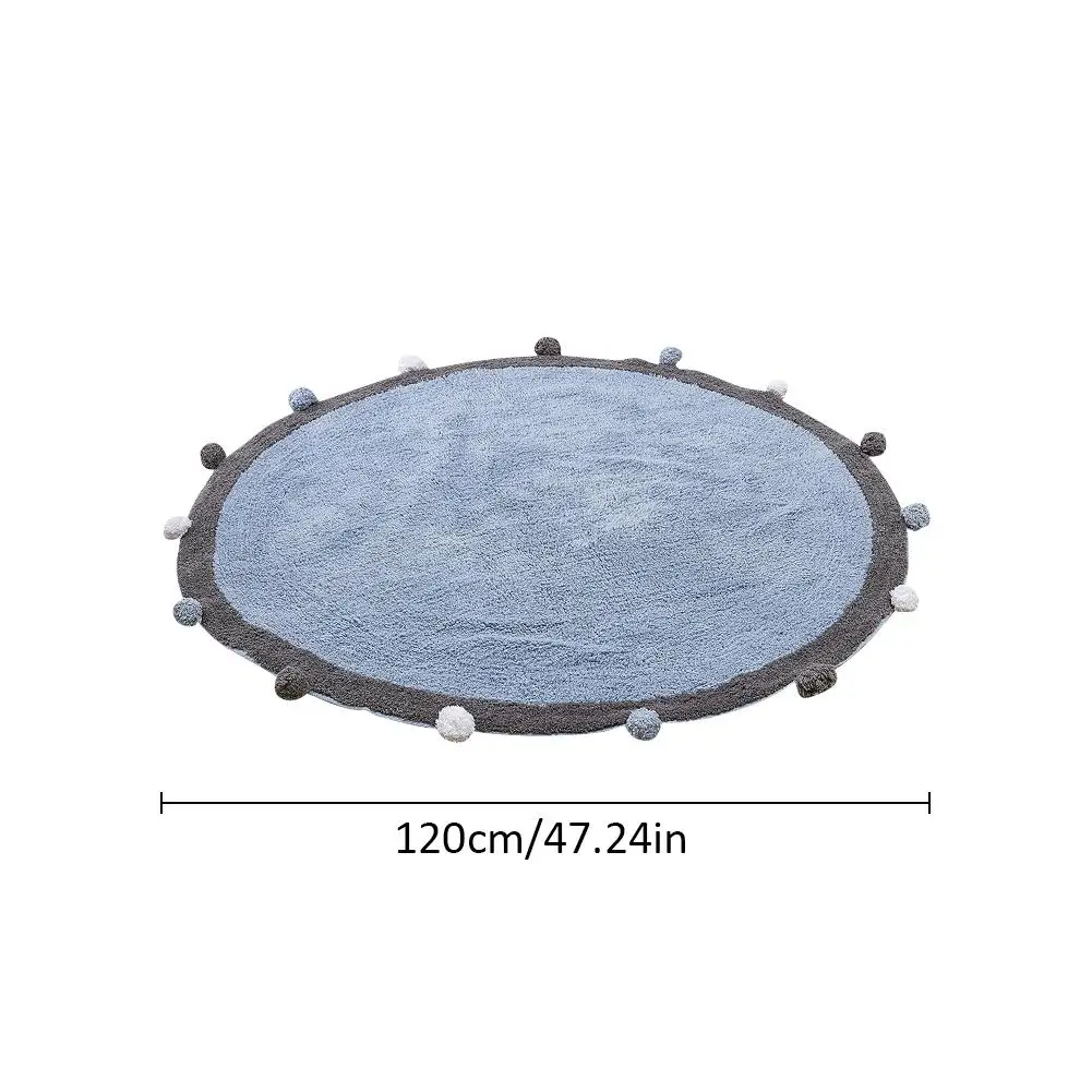 Детский игровой коврик, мультяшный детский игровой коврик для ползания, круглый мягкий удобный коврик, круглый детский коврик, украшение детской комнаты