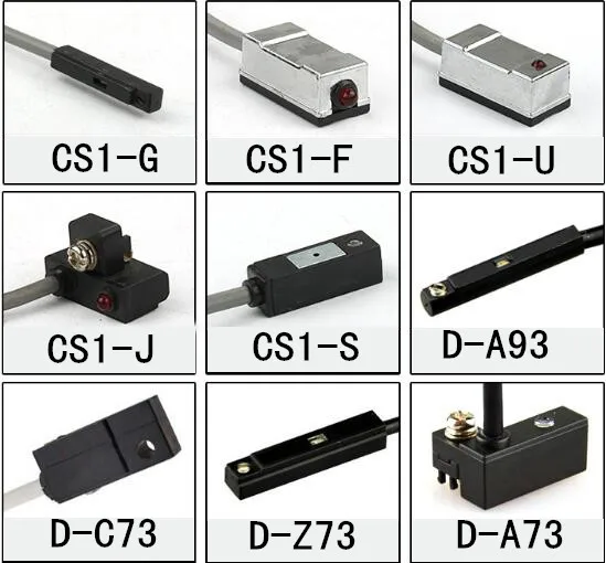 Пневматический цилиндр Магнитный Рид переключение датчика приближения D-A93 D-Z73 D-A73 D-A54 D-C73 CS1-J CS1-U CS1-F CS1-S CS1-G