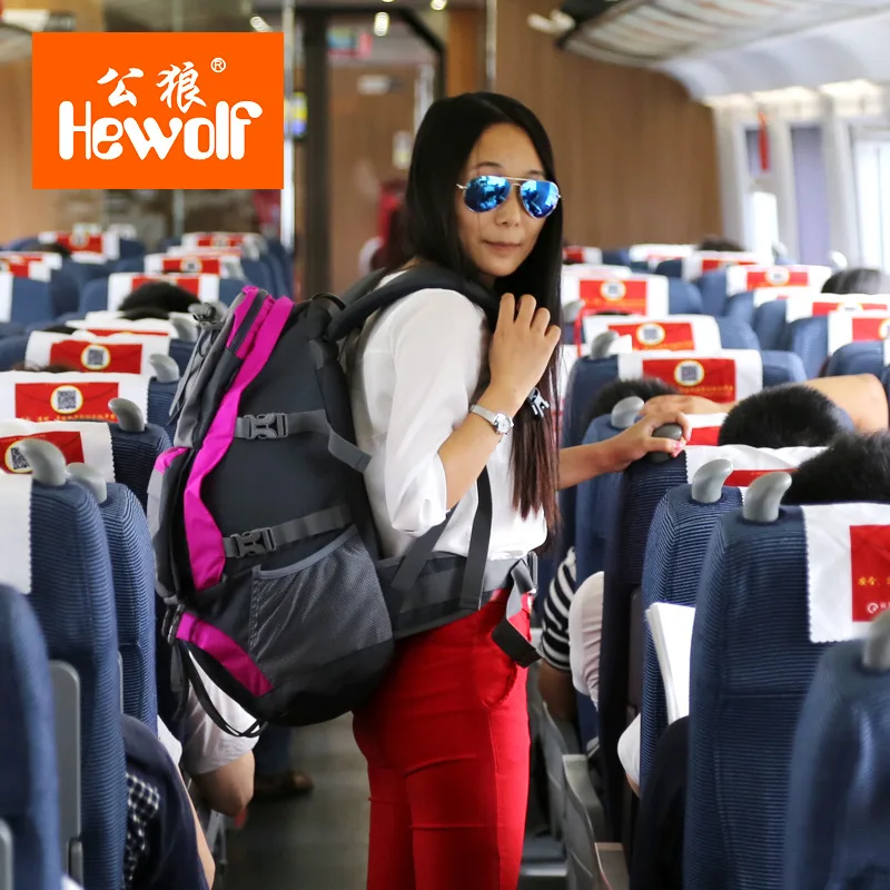 Hewolf  New outdoor high quality professional mountaineering bag sports backpacks large travel bag waterproof Hiking Backpack32L