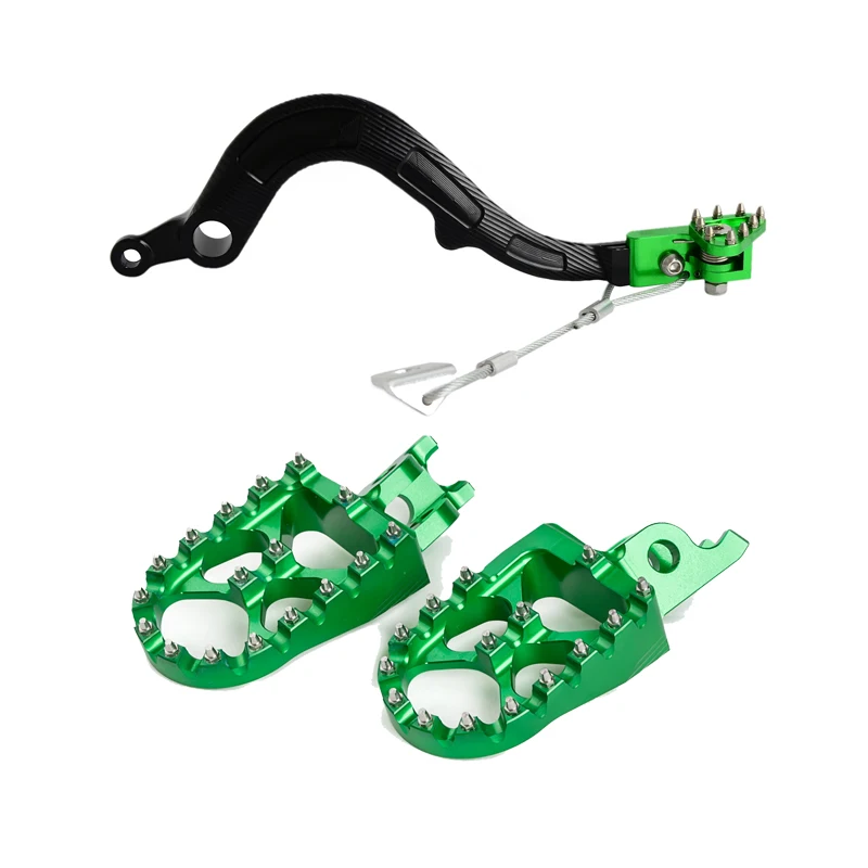 

Brake Pedal Lever Footpegs Foot Rest Pegs Footrest for Kawasaki KX450F 2007-2015 2016 2017 KLX450R 2008-2009 KX 450F KLX 450R