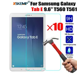 Xskemp 10 шт./лот закаленное Стекло Экран протектор для Samsung Galaxy Tab E 9.6 "sm-t560/t561 9 H Премиум 0.3 мм HD Планшеты Плёнки