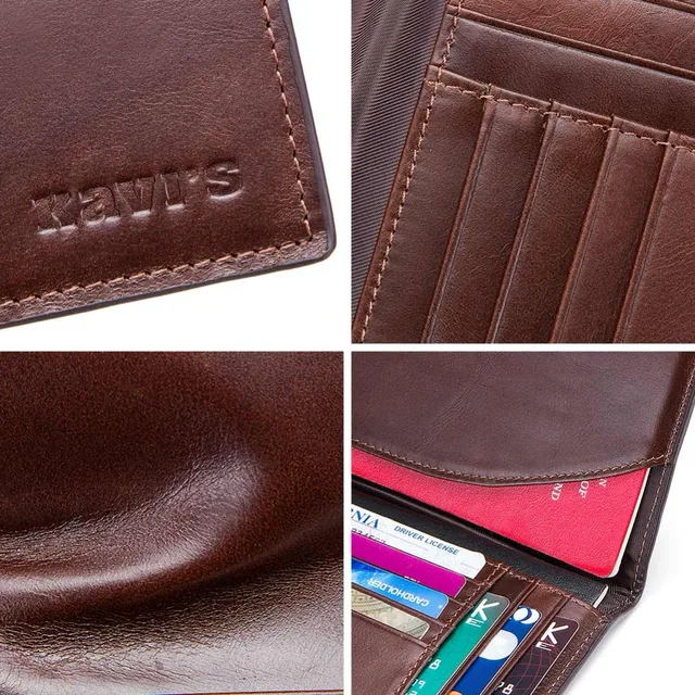 Slim Genuine Leather Passport and id Holder - Image 5
