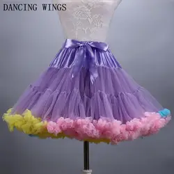 11 Цвета высокая Талия бальное платье фатиновые юбки-пачки Мини-юбки бальное платье одежда для бальных танцев для взрослых Faldas Saias Femininas