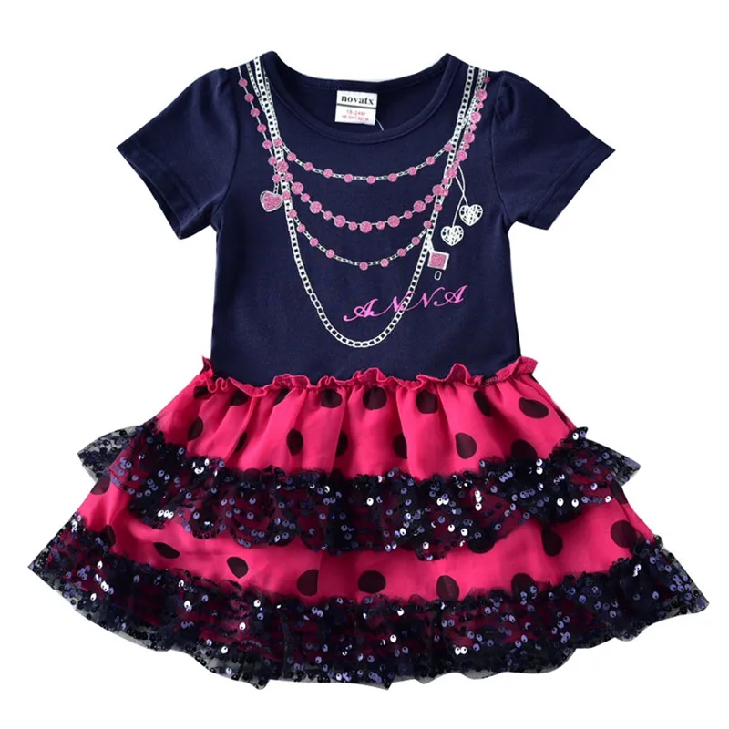 

Baby Girls Embroidered Dress Vestidos 2019 Summer Girls Casual Sequin Dresses For Kids Clothes Children Birthday Party Dot Dress