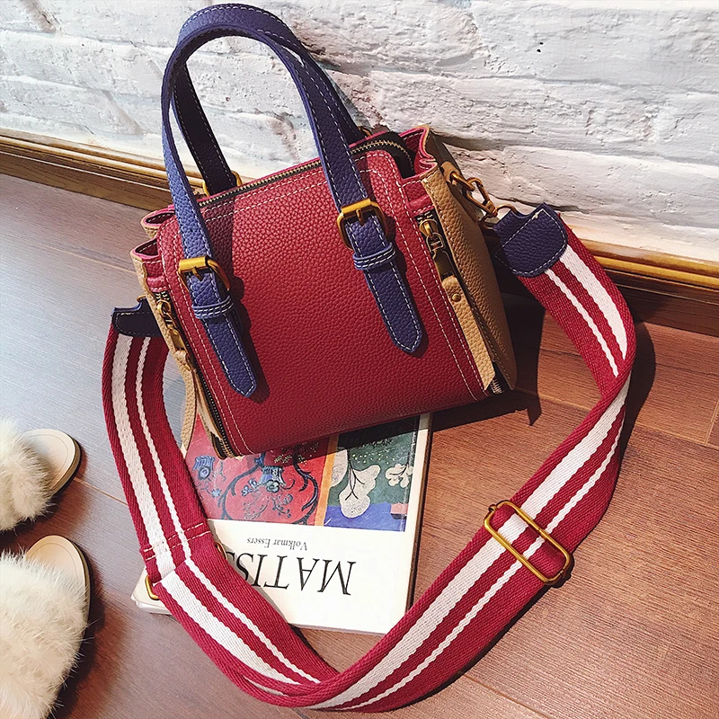 2018 JANESPRI Women Bag Handbag Tote Over Shoulder Crossbody Autumn Winter Leather Brand Panelled Casual Designer Female Bolsas (30)
