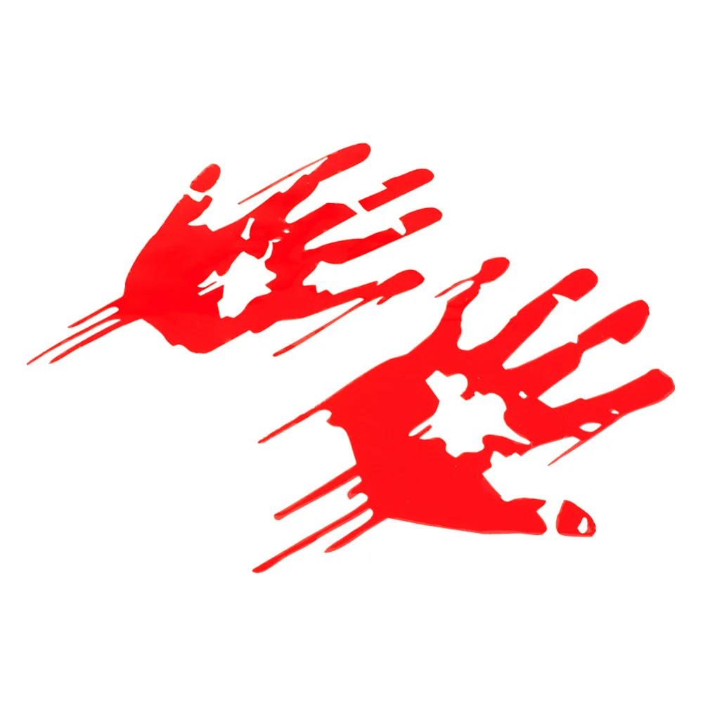 Bloody HandPrint Vinyl Decals Dead Stickers Zombie Walking Funny Halloween Hands