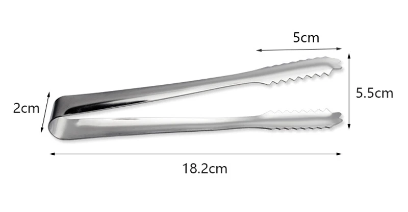 UPORS 1 шт. щипцы для льда из нержавеющей стали, щипцы для салата, буфет, щипцы для барбекю, Тонг, оборудование для барбекю, кухонные аксессуары